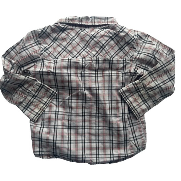 Old Navy Boys Plaid Button-Up Shirt - Picture 2 of 4